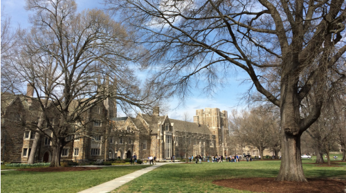 Duke University gothic campus building